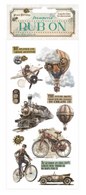 Stamperia: Voyages Fantastiques Rub-On 4x8,5 Inch The Age of Adventure