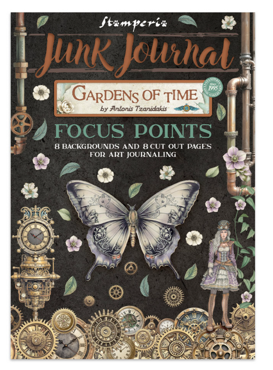 Stamperia: Gardens of Time Junk Journal A5 Focus Points