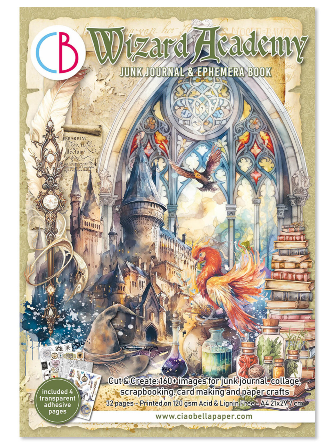 Ciao Bella: Wizard Academy A4 Junk Journal Ephemera Book