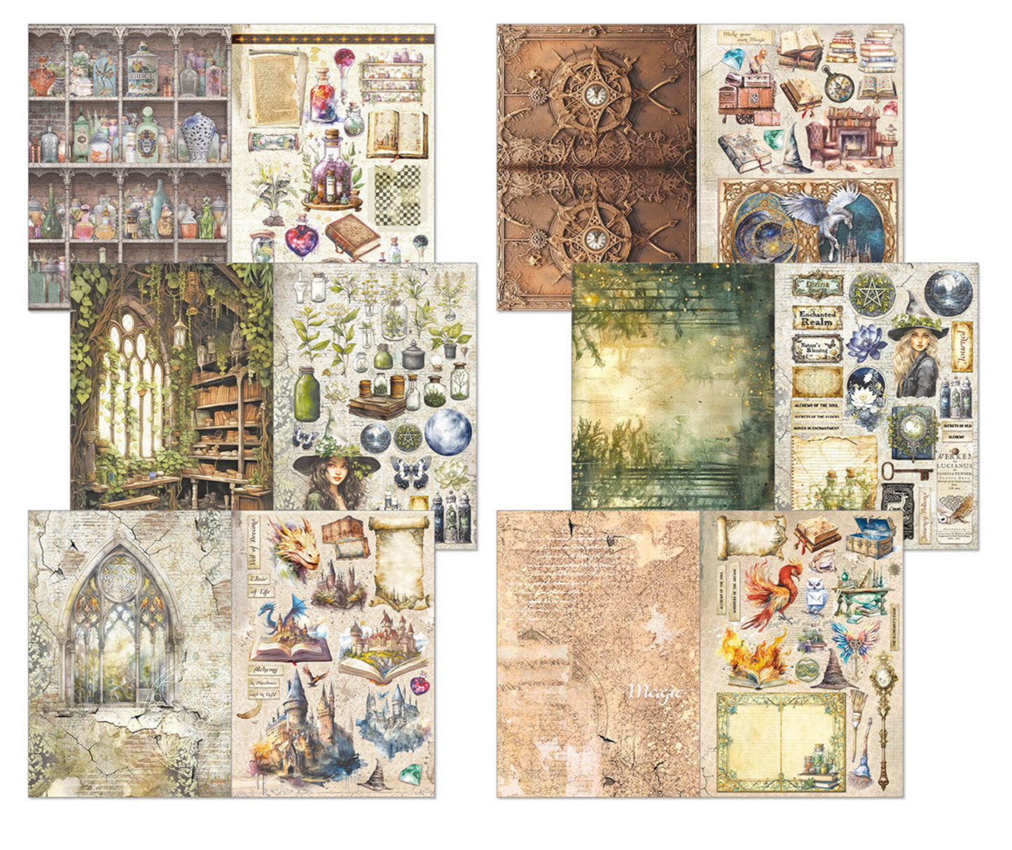 Ciao Bella: Wizard Academy A4 Junk Journal Ephemera Book