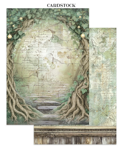 Stamperia: Herbarium Silvae Junk Journal Stickers, Backgrounds, Cut-Outs