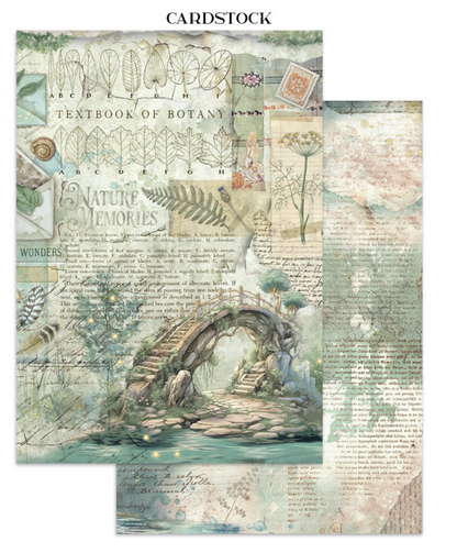 Stamperia: Herbarium Silvae Junk Journal Stickers, Backgrounds, Cut-Outs