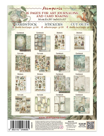 Stamperia: Herbarium Silvae Junk Journal Stickers, Backgrounds, Cut-Outs