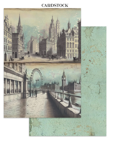 Stamperia: Voyages Fantastiques Junk Journal Stickers, Backgrounds, Cut-Outs