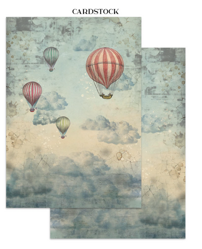 Stamperia: Voyages Fantastiques Junk Journal Stickers, Backgrounds, Cut-Outs