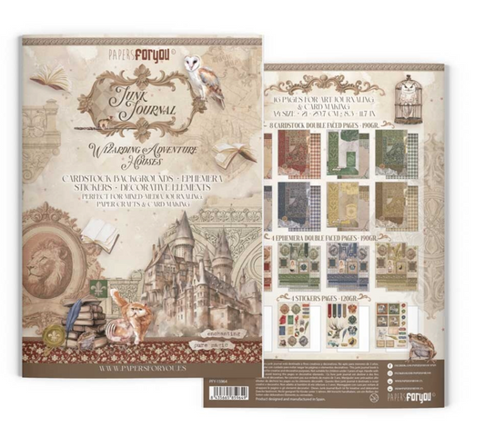 Papers For You: Wizarding Adventure Houses A4 Junk Journal