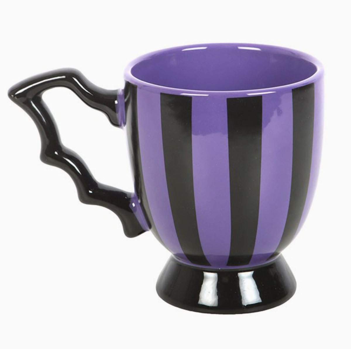 Tazza ala di pipistrello - viola e nero