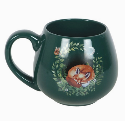 Tazza rotonda volpe - verde