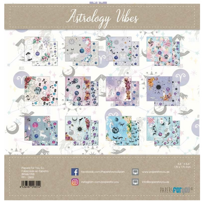 Papers For You: Astrology Vibes Mini Scrap Paper Pack 6x6 inch
