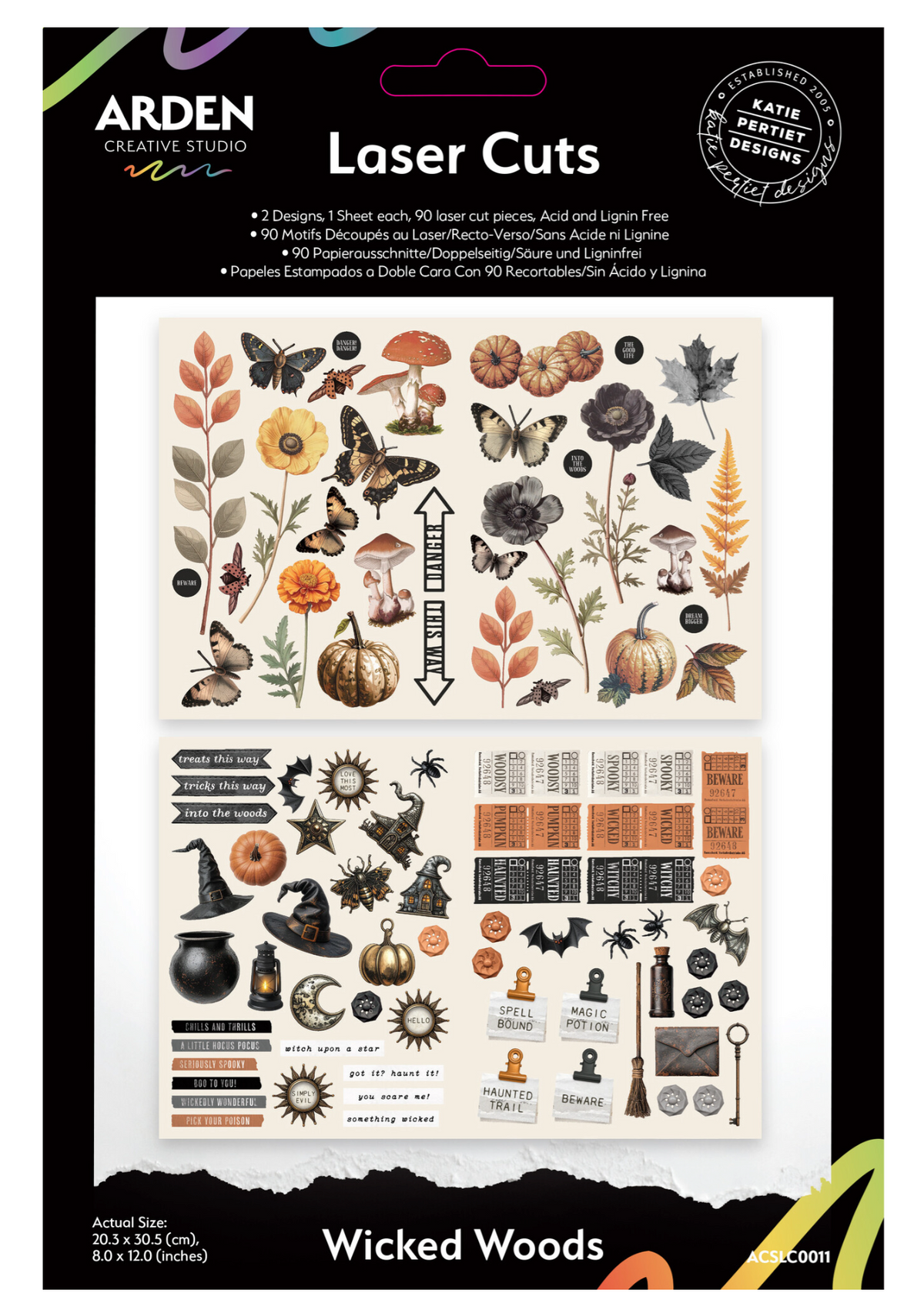 Arden Creative Studio: Wicked Woods Laser Cuts (90pcs) by Katie Pertiet