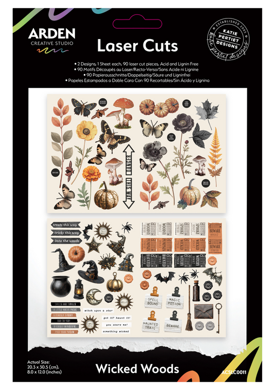 Arden Creative Studio: Wicked Woods Laser Cuts (90pcs) by Katie Pertiet