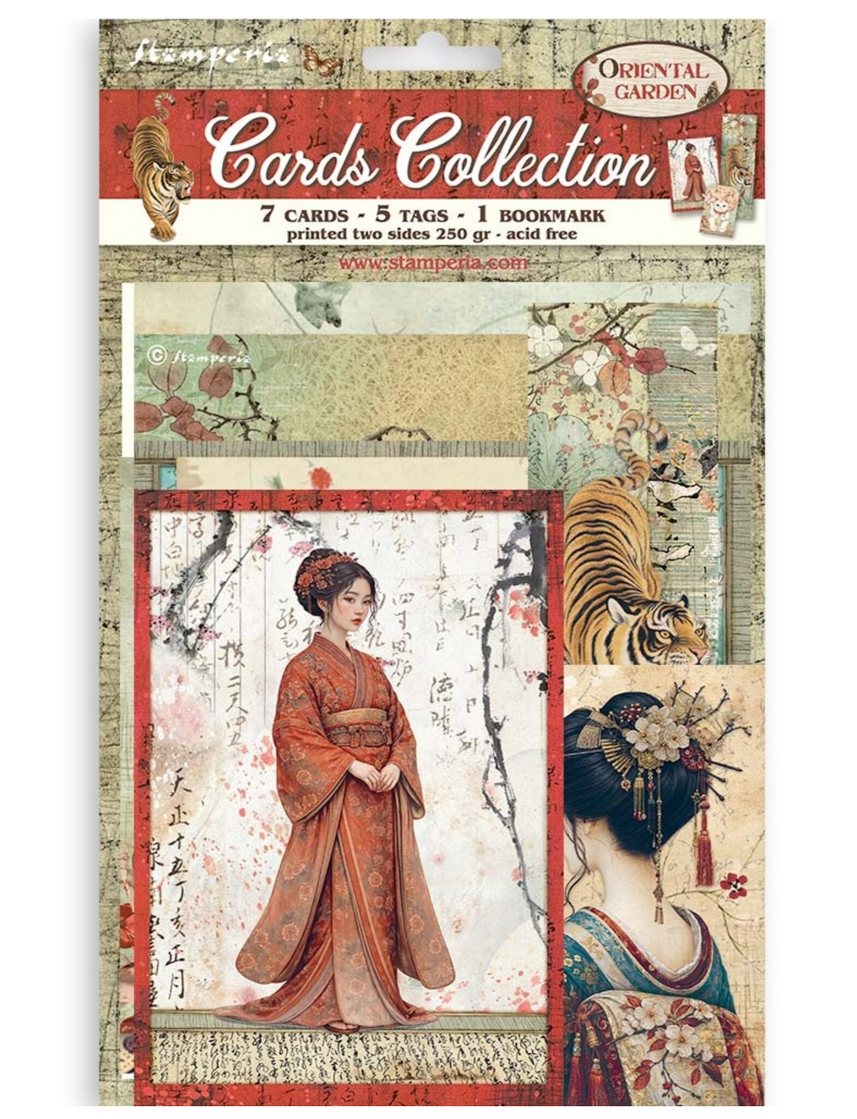 Stamperia: Cards Collection Oriental Garden