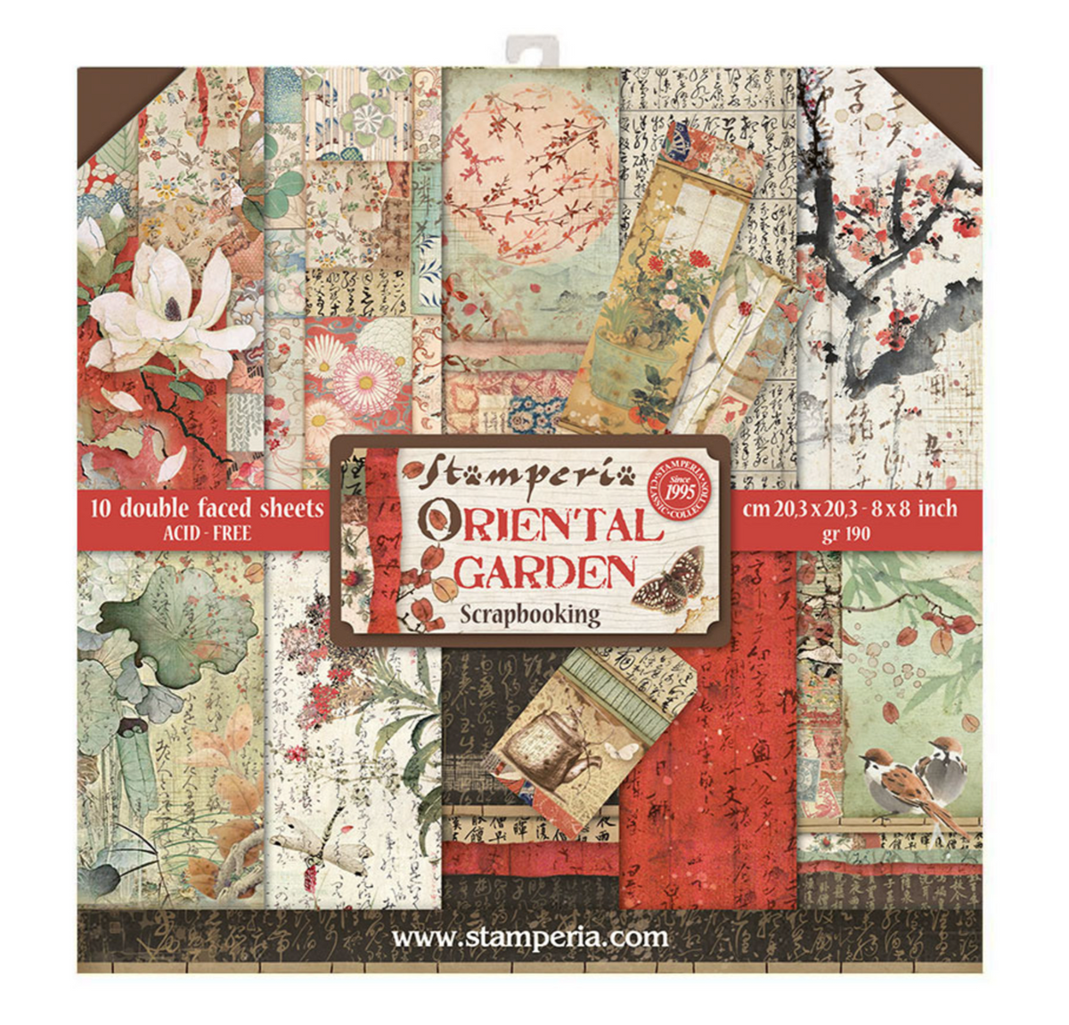 Stamperia: Oriental Garden 8x8 Inch Paper Pack