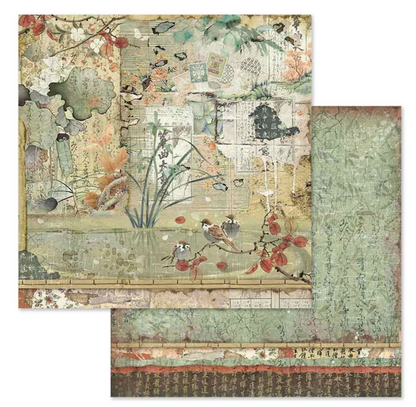 Stamperia: Oriental Garden 8x8 Inch Paper Pack
