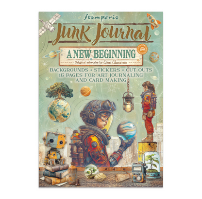 Stamperia: A New Beginning Junk Journal Stickers, Backgrounds, Cut-Outs