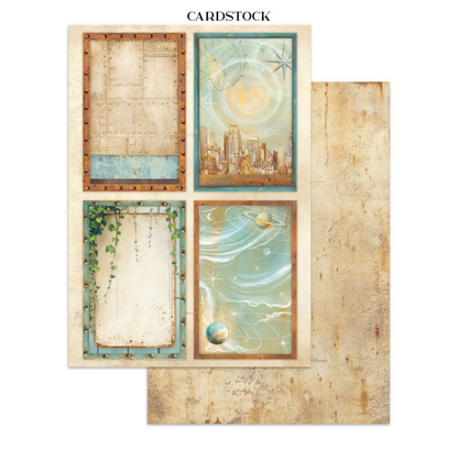 Stamperia: A New Beginning Junk Journal Stickers, Backgrounds, Cut-Outs