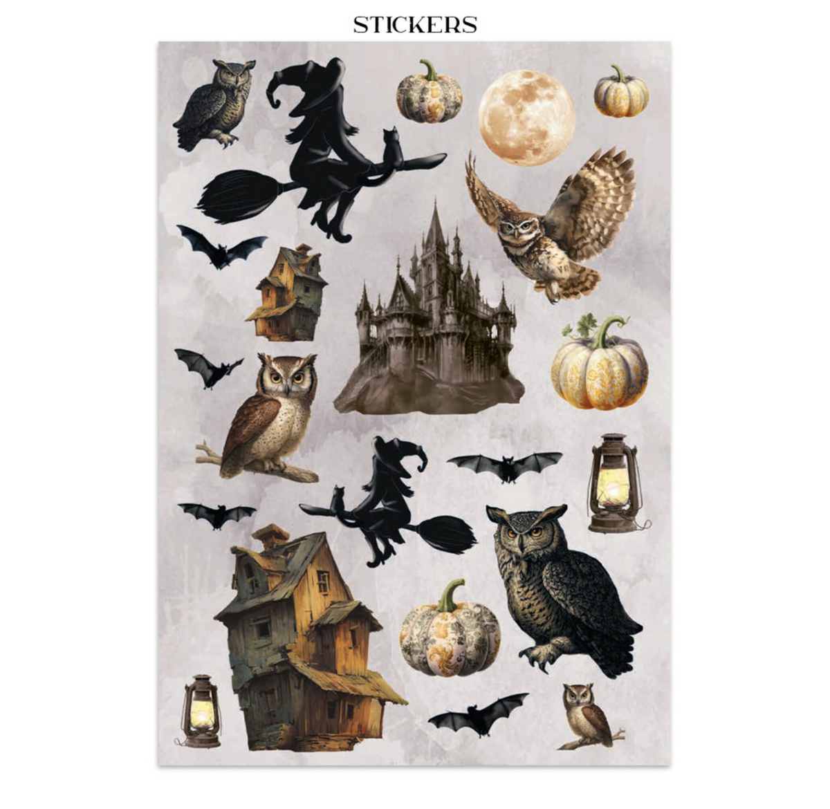 Stamperia: Halloween Junk Journal Stickers, Backgrounds, Cut-Outs by Vicky Papaioannou