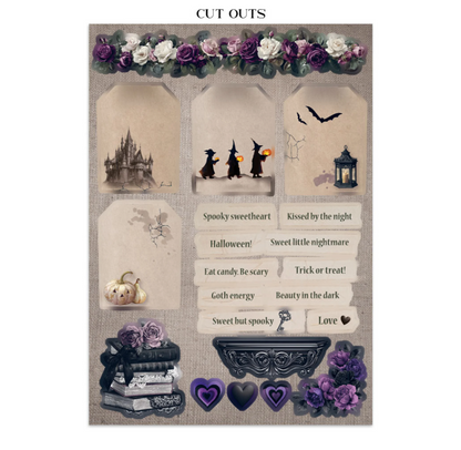 Stamperia: Halloween Junk Journal Stickers, Backgrounds, Cut-Outs by Vicky Papaioannou