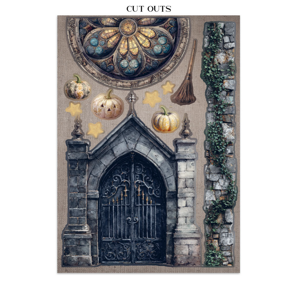 Stamperia: Halloween Junk Journal Stickers, Backgrounds, Cut-Outs by Vicky Papaioannou