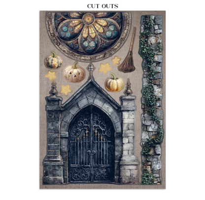 Stamperia: Halloween Junk Journal Stickers, Backgrounds, Cut-Outs by Vicky Papaioannou