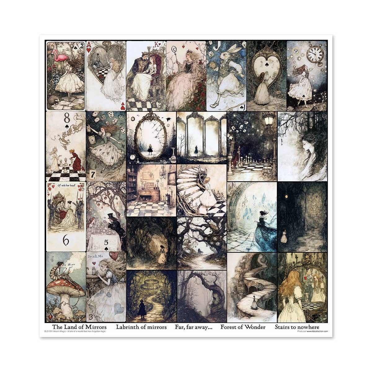 ITD: 12x12 inches paper pack ALICE'S MAGIC 1