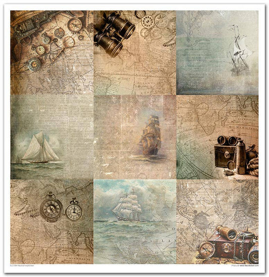 ITD: 12x12 inches paper pack NAUTICAL