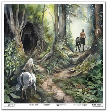 ITD: 12x12 inches paper pack MYSTERIOUS CREATURES