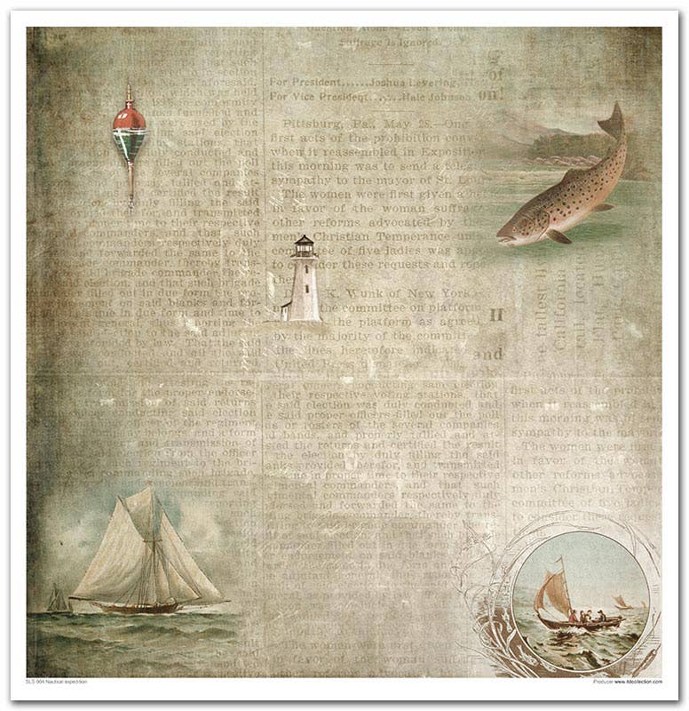 ITD: 12x12 inches paper pack NAUTICAL