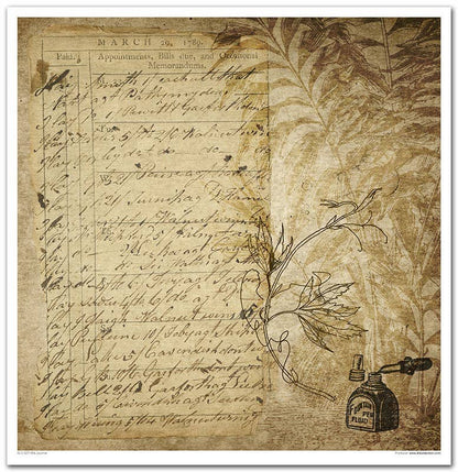 ITD: 12x12 inches paper pack OLD JOURNAL
