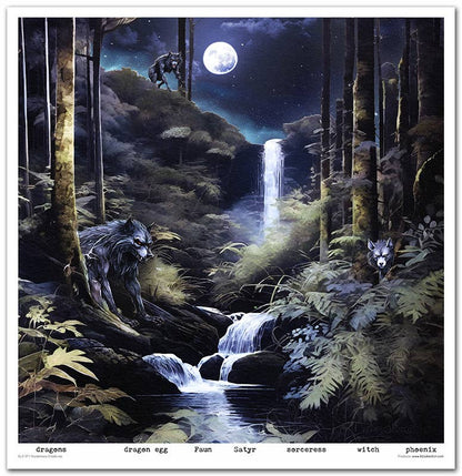 ITD: 12x12 inches paper pack MYSTERIOUS CREATURES