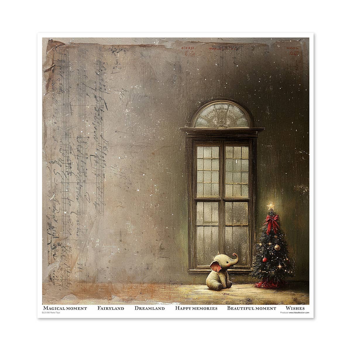 ITD: 12x12 inches paper pack RETRO TOYS