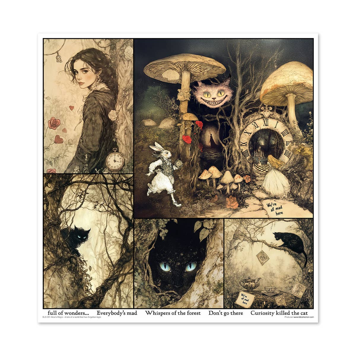 ITD: 12x12 inches paper pack ALICE'S MAGIC 1