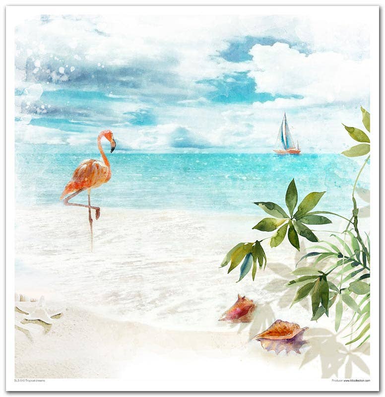 ITD: 12x12 inches paper pack TROPICAL DREAMS