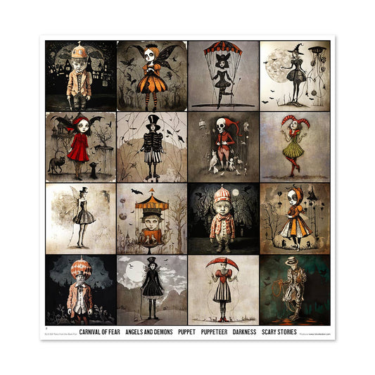 ITD: 12x12 inches paper pack TALES FROM THE DARK FAIR