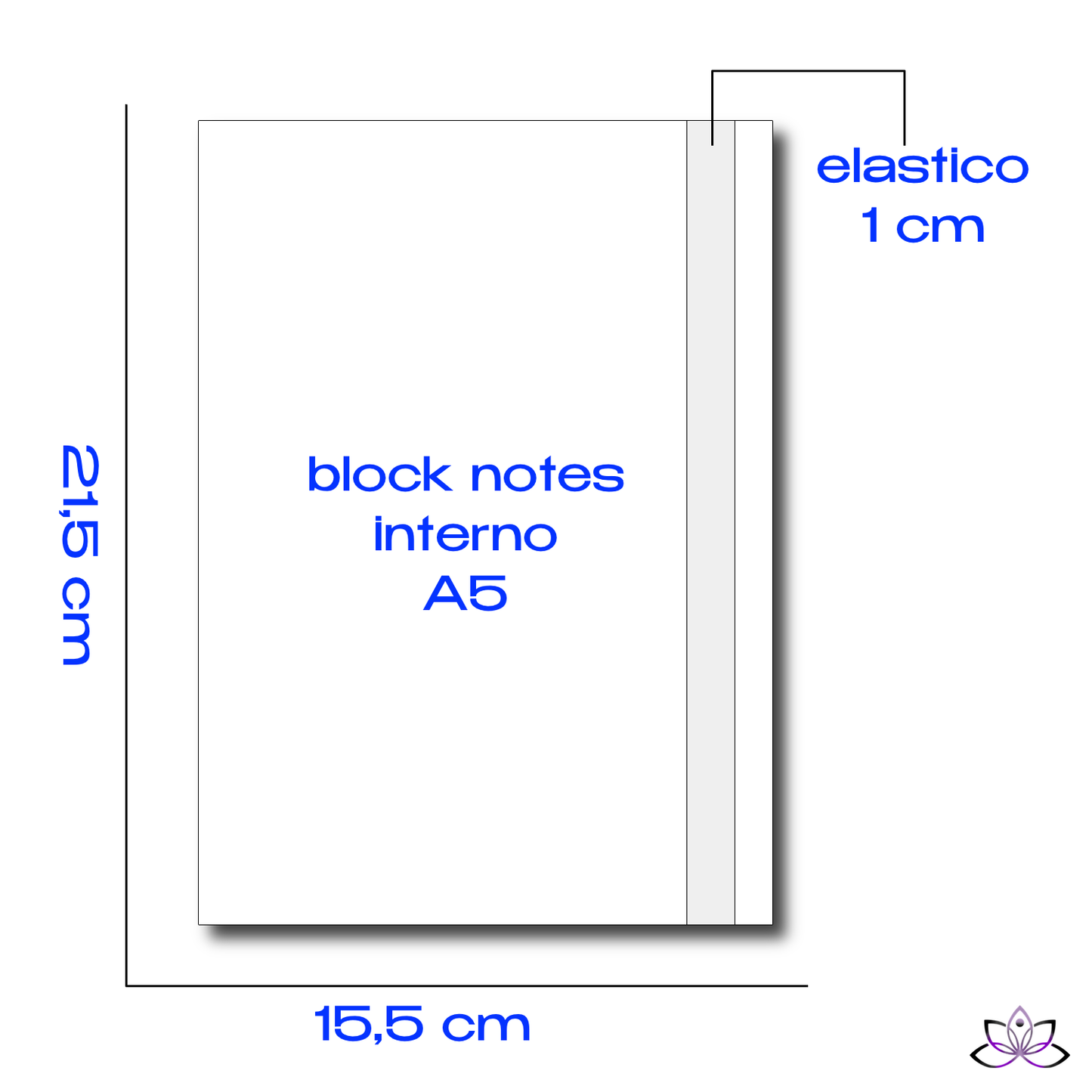 Block Notes: FARLEE - blocco Pigna® MontBlanc doppio - personalizzabile