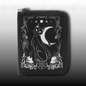 Portafogli portamonete zip - black cat and moon