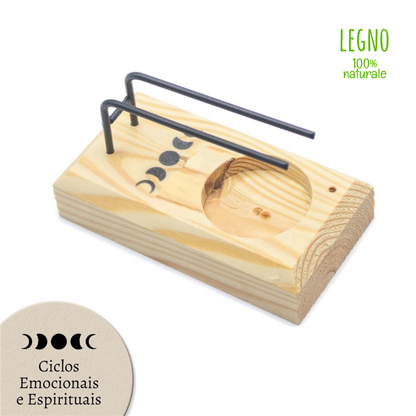 Brucia Palo Santo in legno naturale