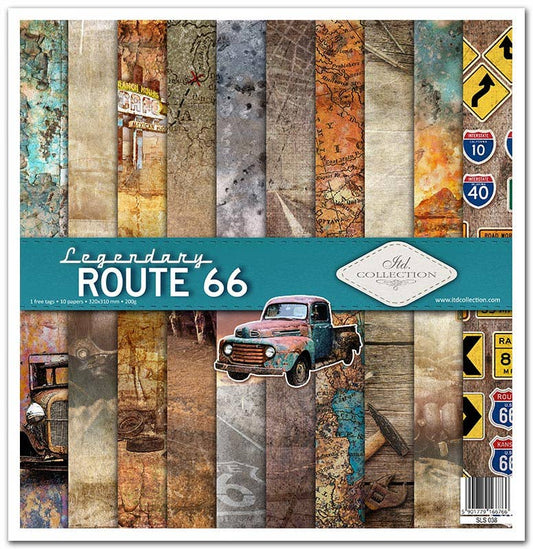 ITD: 12x12 inches paper pack LEGENDARY ROUTE 66