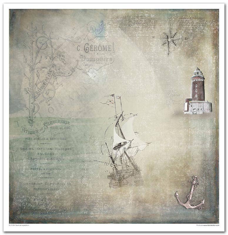 ITD: 12x12 inches paper pack NAUTICAL