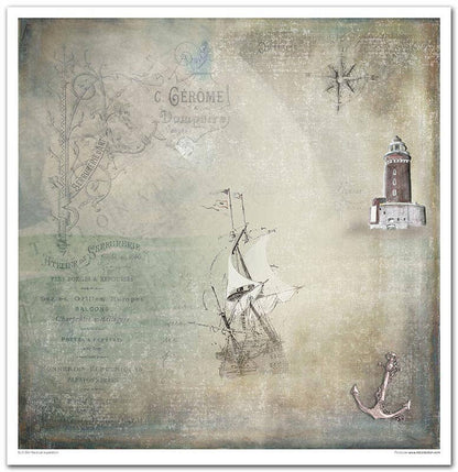 ITD: 12x12 inches paper pack NAUTICAL