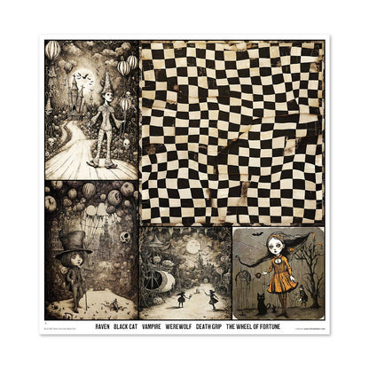 ITD: 12x12 inches paper pack TALES FROM THE DARK FAIR