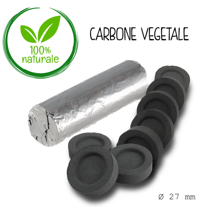 Carboncini per incenso 27x13 mm x6 pcs