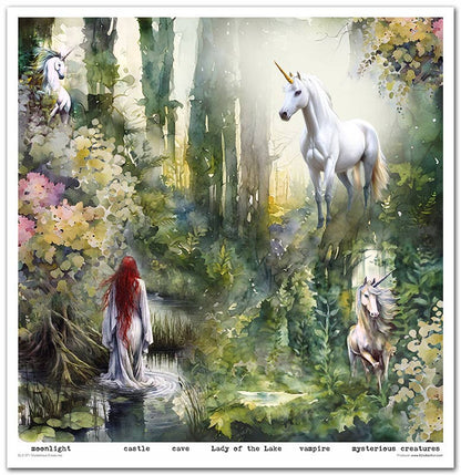 ITD: 12x12 inches paper pack MYSTERIOUS CREATURES