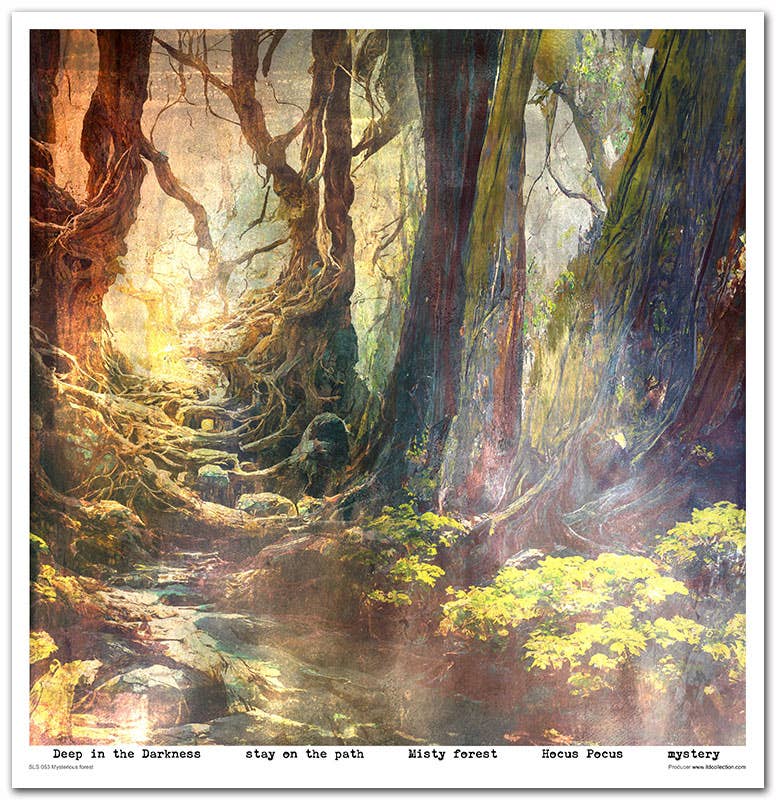 ITD: 12x12 inches paper pack MYSTERIOUS FOREST