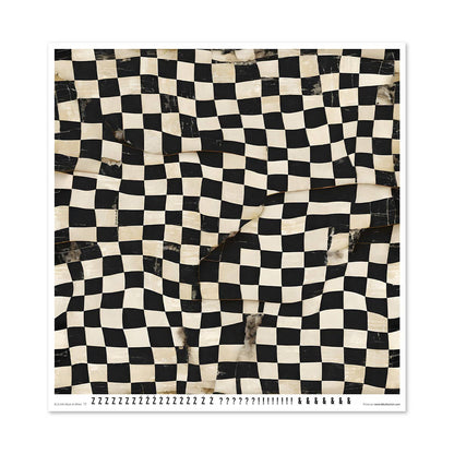 ITD: 12x12 inches paper pack BLACK AND WHITE