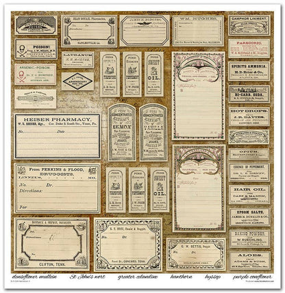 ITD: 12x12 inches paper pack HERBARIUM 2