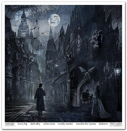 ITD: 12x12 inches paper pack GOTHIC STORIES
