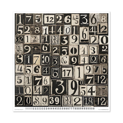 ITD: 12x12 inches paper pack BLACK AND WHITE