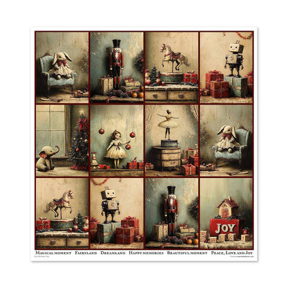 ITD: 12x12 inches paper pack RETRO TOYS