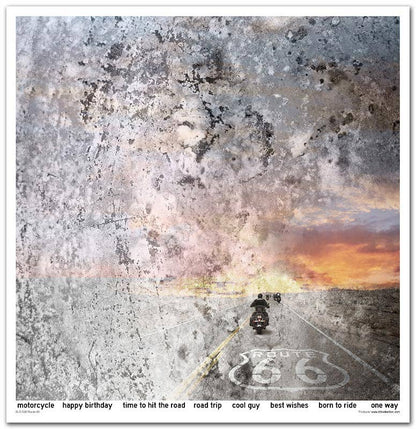 ITD: 12x12 inches paper pack LEGENDARY ROUTE 66
